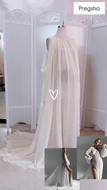 پیراهن حریر پلیسه دنباله