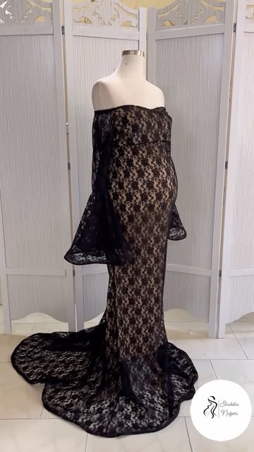 ماکسی بارداری دانتل استین کلوش