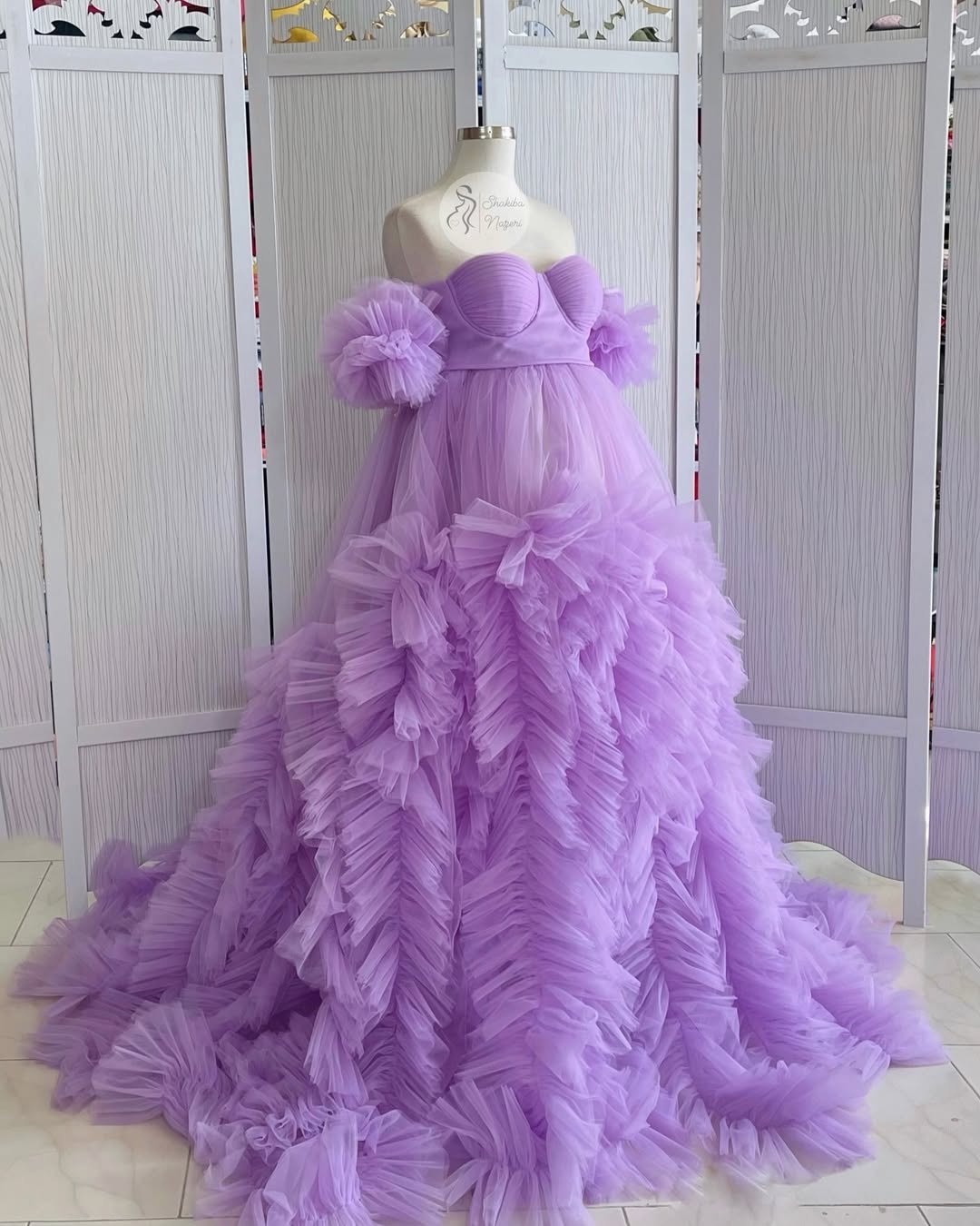 پیراهن چین بارداری بالاتنه تاپلکس آستین کوتاه چین